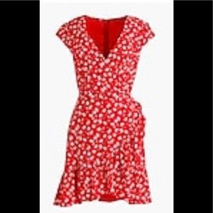 J Crew Faux Wrap Mini dress size 4